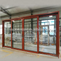 Triple sliding door screen toughended safety thermal broken